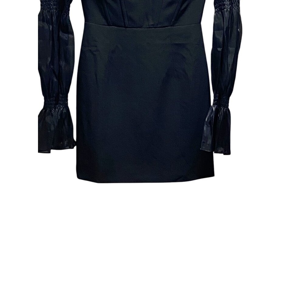The One By Lichi Off-Shoulder Mini Dress Black Size S - Picture 8 of 15